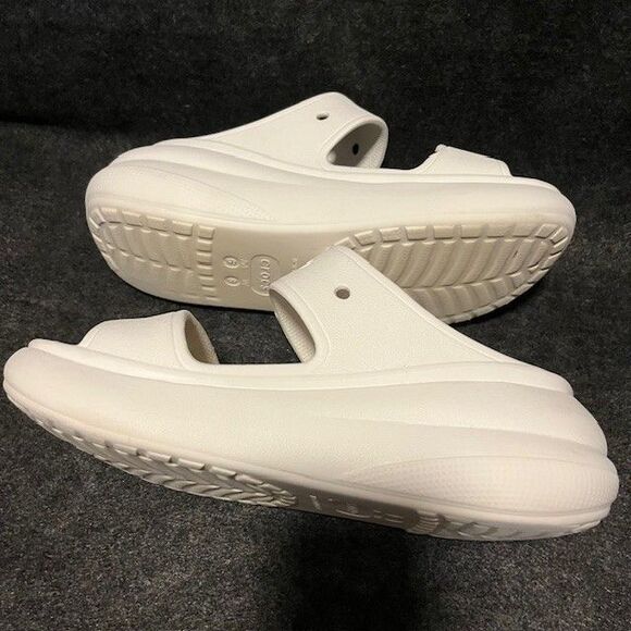 Crocs Women's M 6 US / W 8 US White Platform Slide Sandals Shoe - Picture 5 of 7